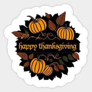 Happy Thanksgiving Greetings Sticker